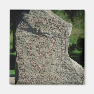 Rune stone outside Gripsholm Castle Magnet