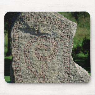Rune stone outside Gripsholm Castle Mouse Mat