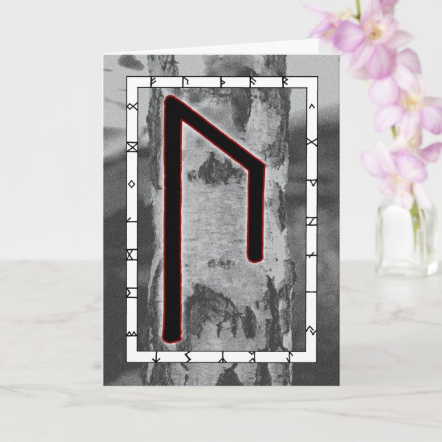 Rune Uruz – Wisdom  Card (Orchid)