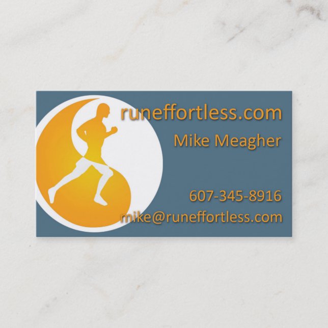 RunEffortless Biz card (Front)