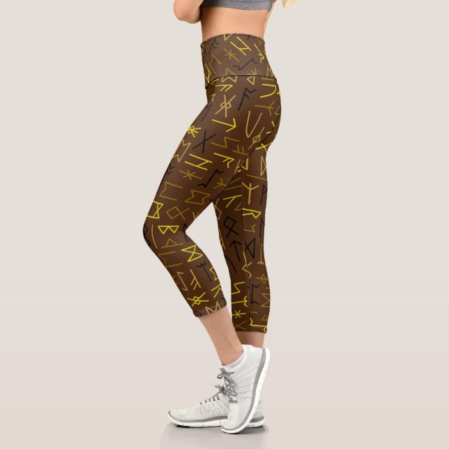 Runes Capri Leggings (Left)