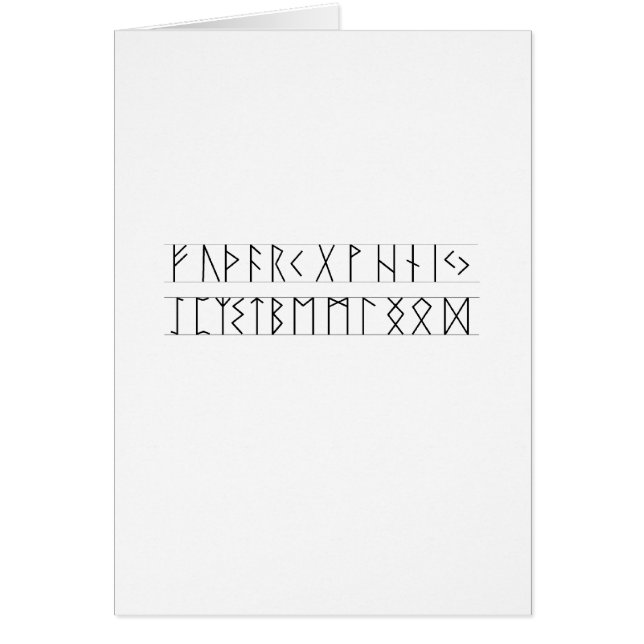 Runes Elder Futhark (Front)