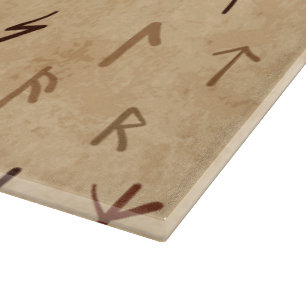Runes Glass Cutting Board