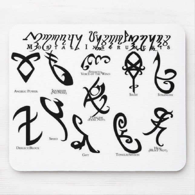 Runes Mouse Mat (Front)