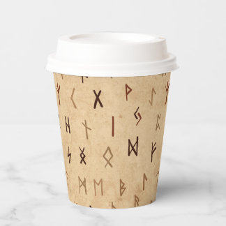 Runes Paper Cups