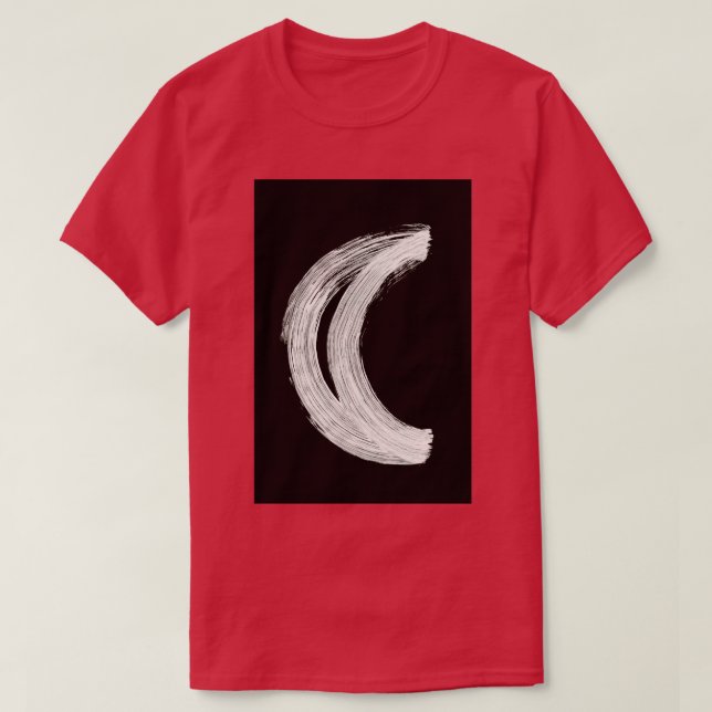 Runes Symbols Solar System 0005 Moon Inverted T-Shirt (Design Front)
