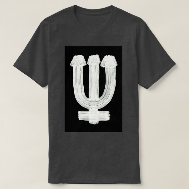 Runes Symbols Solar System 0010 Neptune Inverted T-Shirt (Design Front)