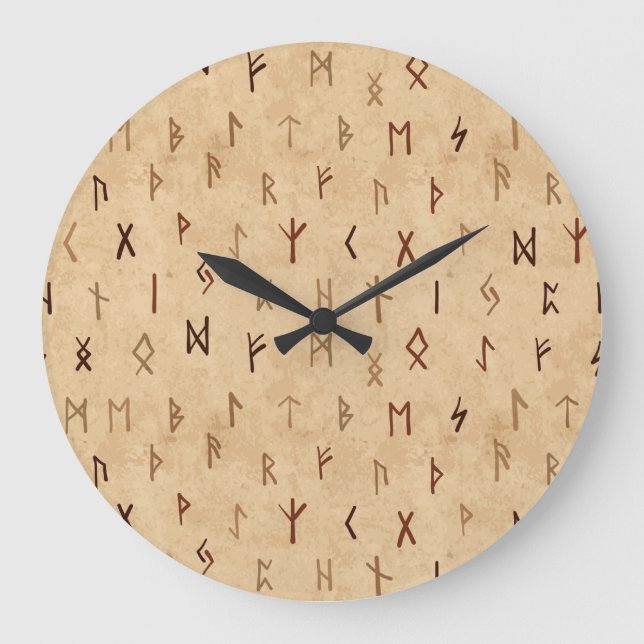 Runes Wall Clock (Front)
