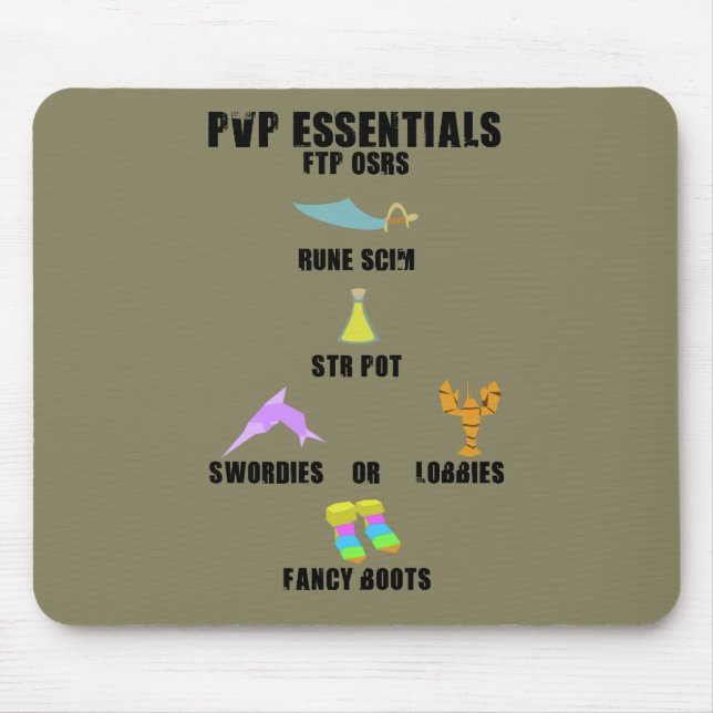 Runescape PVP Essentials Mouse Pad (Front)