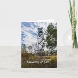 Runge Fire Tower Thinking of You Card