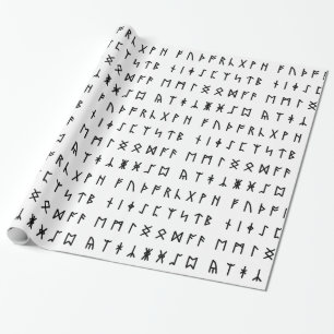 Runic Alphabet [Futhorc] Wrapping Paper