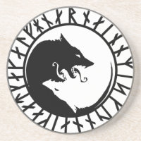 Runic Dire Wolf viking norse nordic runes
