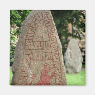 Runic stone magnet