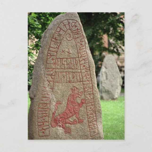 Runic stone postcard (Front)