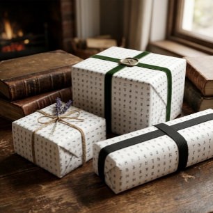Runic Symbol White Wrapping Paper