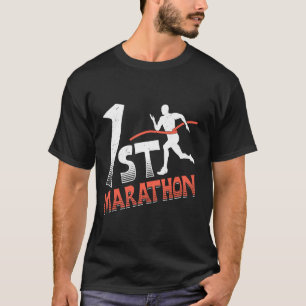Runner 1ST MARATHON Running Funny Marathon Run T-Shirt