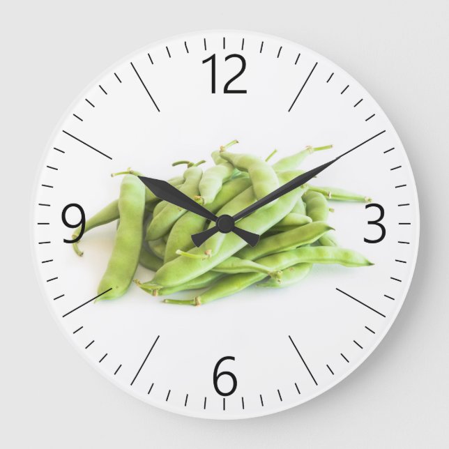 Runner beans large clock (Front)