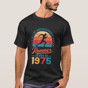 Runner born in 1975 50th Birthday Running 50 Years T-Shirt
