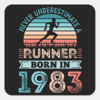 Runner born in 1983 40th Birthday Gift Running Dad