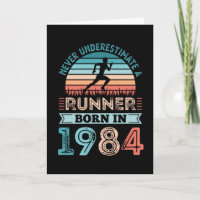 Runner born in 1984 40th Birthday Gift Running Dad
