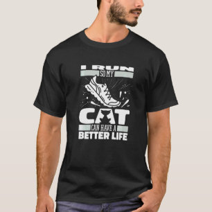 Runner Cat Jogger Jogging Run Running T-Shirt