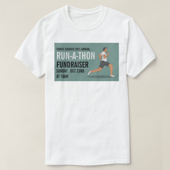 Runner, Charity Run-Walk-a-Thon Event T-Shirt (Design Front)