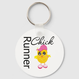 Runner Chick Key Ring