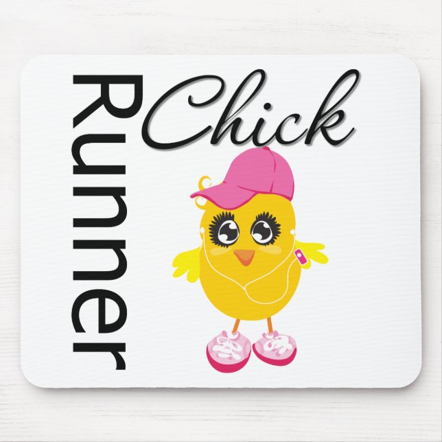 Runner Chick Mouse Mat (Front)