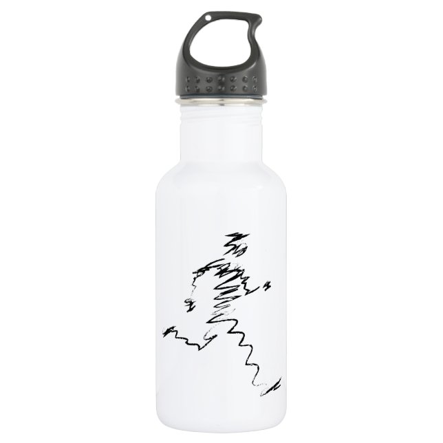 Runner cool illustration 532 ml water bottle (Front)