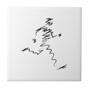 Runner cool illustration tile