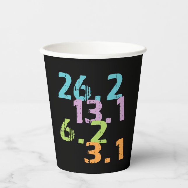runner distances Paper Cups (Front)