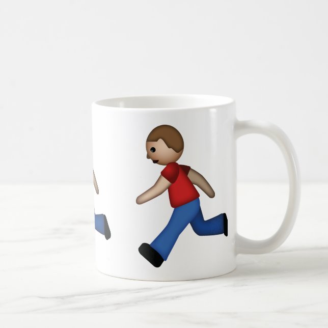 Runner Emoji Coffee Mug (Right)