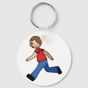 Runner Emoji Key Ring