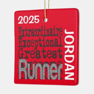 Runner Extraordinaire CUSTOM Ceramic Ornament