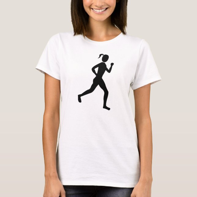 Runner (Female) - Black T-Shirt (Front)