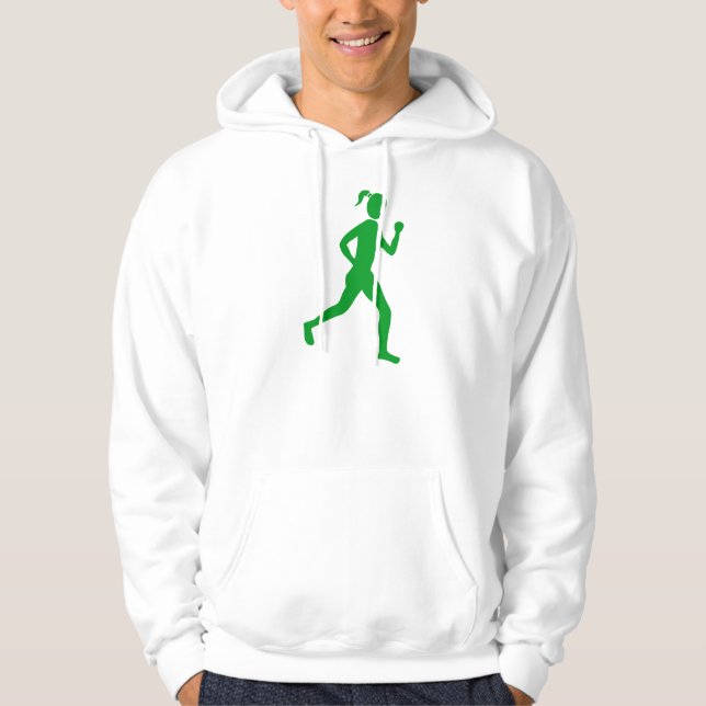 Runner (Female) - Grass Green Hoodie (Front)