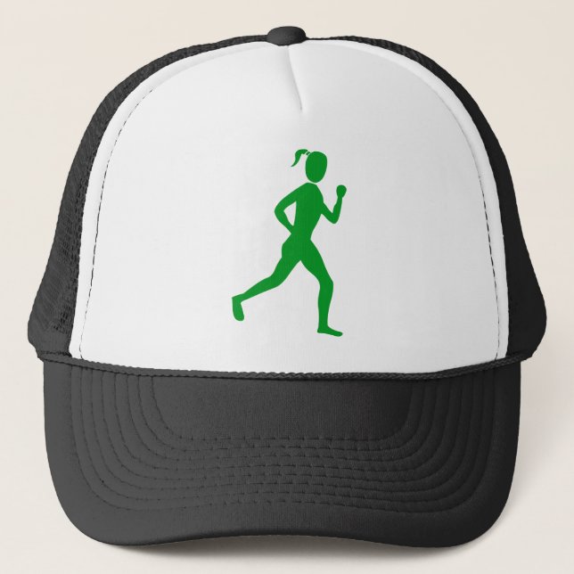 Runner (Female) - Grass Green Trucker Hat (Front)