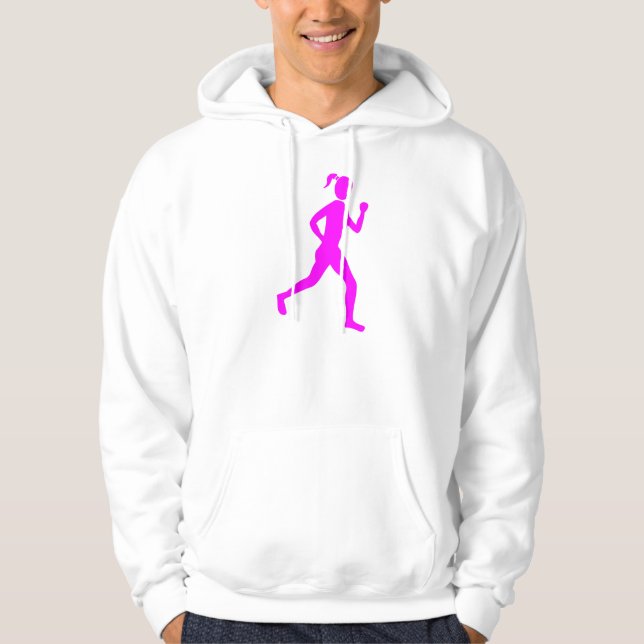 Runner (Female) - Magenta Hoodie (Front)