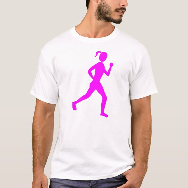 Runner (Female) - Magenta T-Shirt (Front)