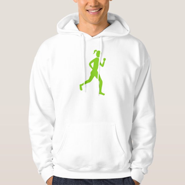 Runner (Female) - Martian Green Hoodie (Front)