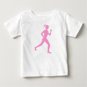 Runner (Female) - Pink Baby T-Shirt