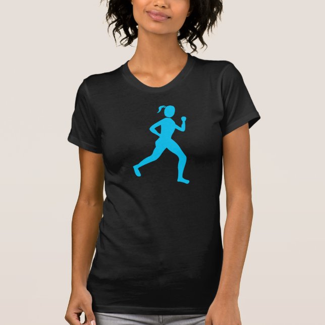 Runner (Female) - Sky Blue T-Shirt (Front)
