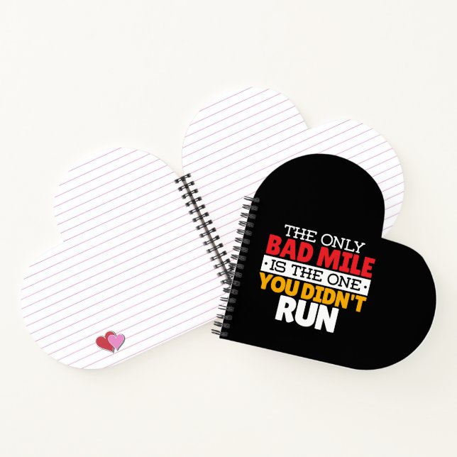 Runner - Funny Bad Mile Running Quote Notebook (Inside)