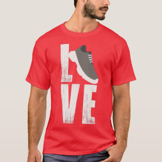 Runner Gift Running Love Shoe Jogger Jogging T-Shirt