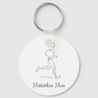 Runner Girl Key Ring