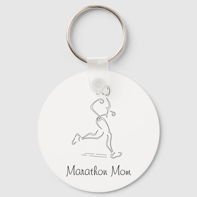 Runner Girl Key Ring (Front)