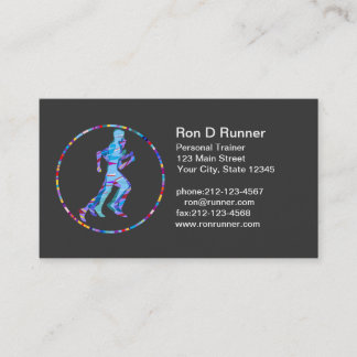 Runner in Motion Art Business Card