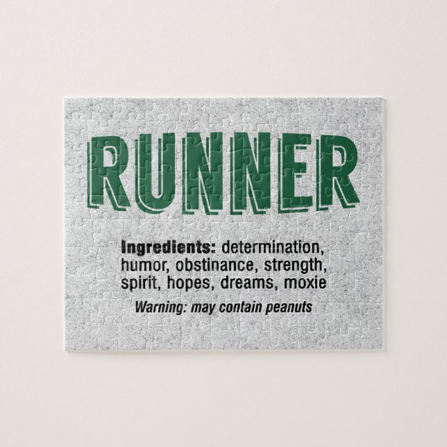 Runner Ingredients Jigsaw Puzzle (Horizontal)