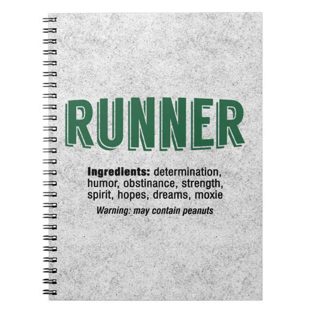 Runner Ingredients Notebook (Front)