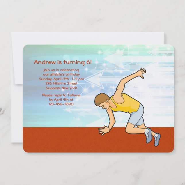 Runner invitation (Front)